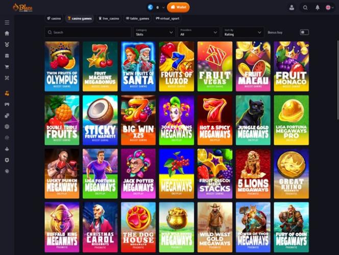 Blaze Rotates Casino Site